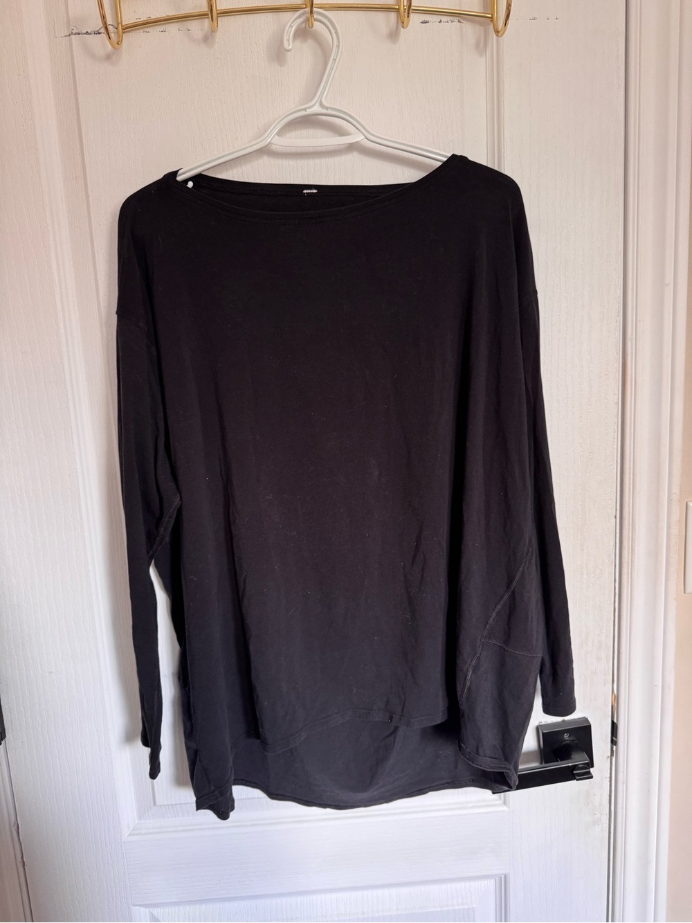 lululemon athletica Black Long-Sleeve Women's Top